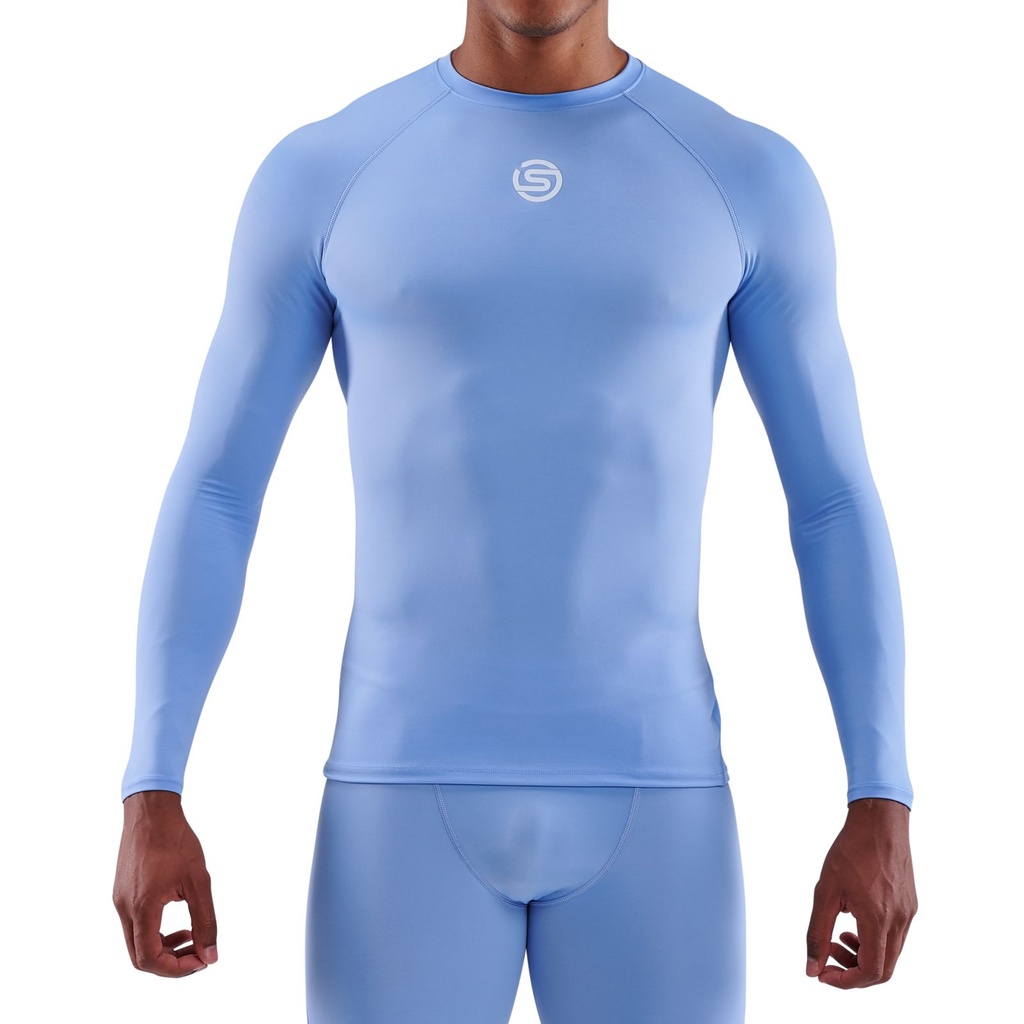 SKINS SERIES-1 MEN'S LONG SLEEVE TOP SKY BLUE