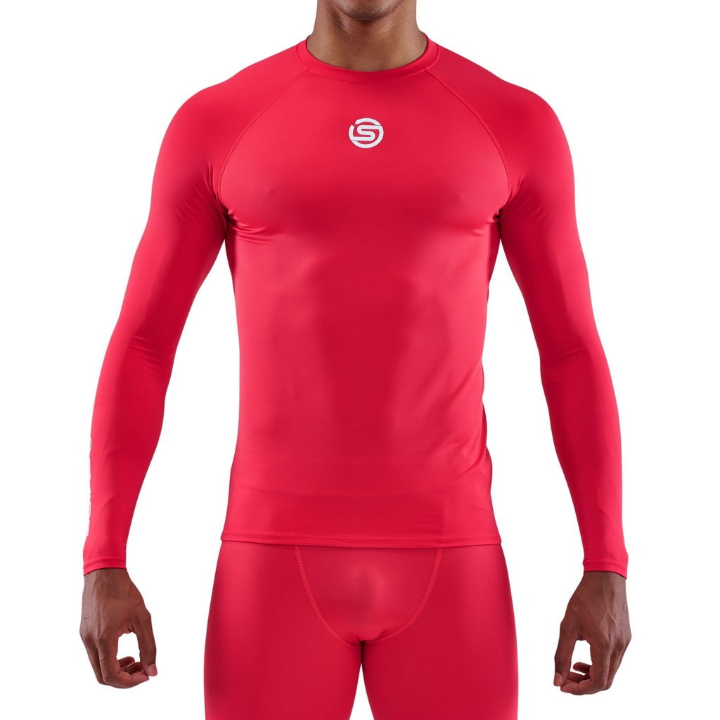 SKINS SERIES-1 MEN'S LONG SLEEVE TOP RED