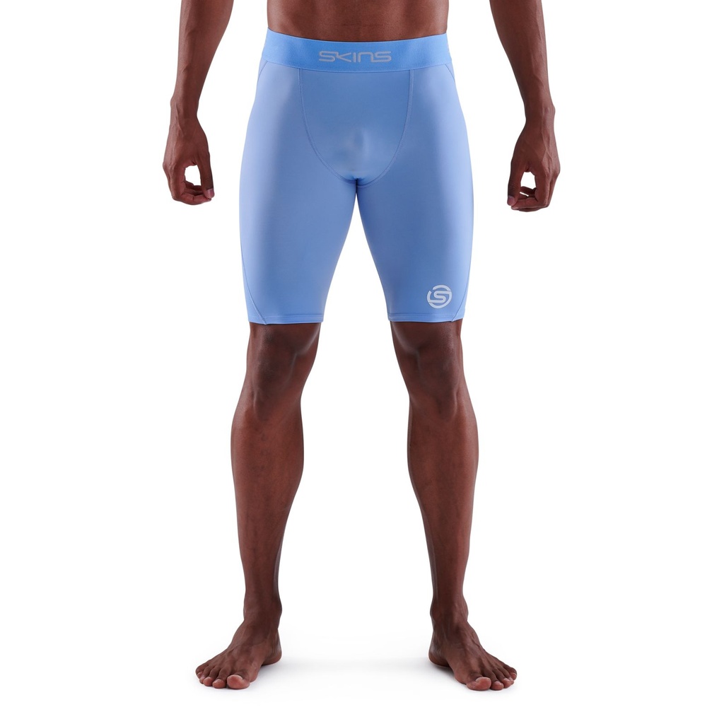 SKINS SERIES-1 MEN'S HALF TIGHTS SKY BLUE