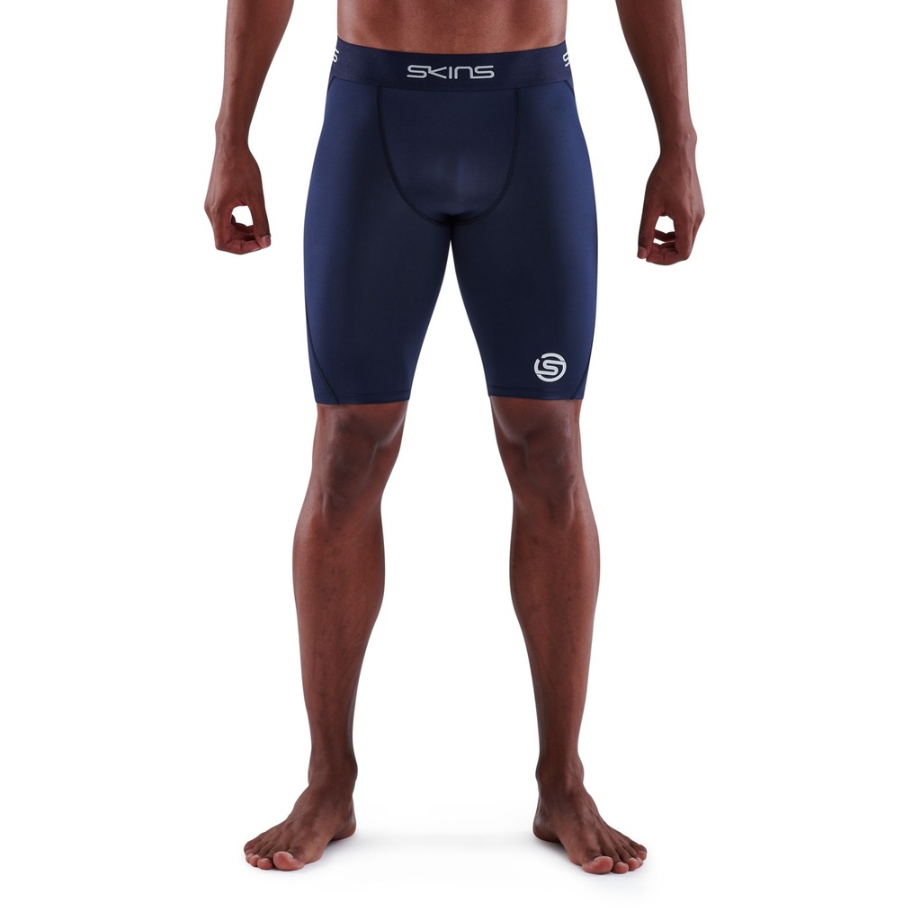 SKINS SERIES-1 MEN'S HALF TIGHTS NAVY BLUE