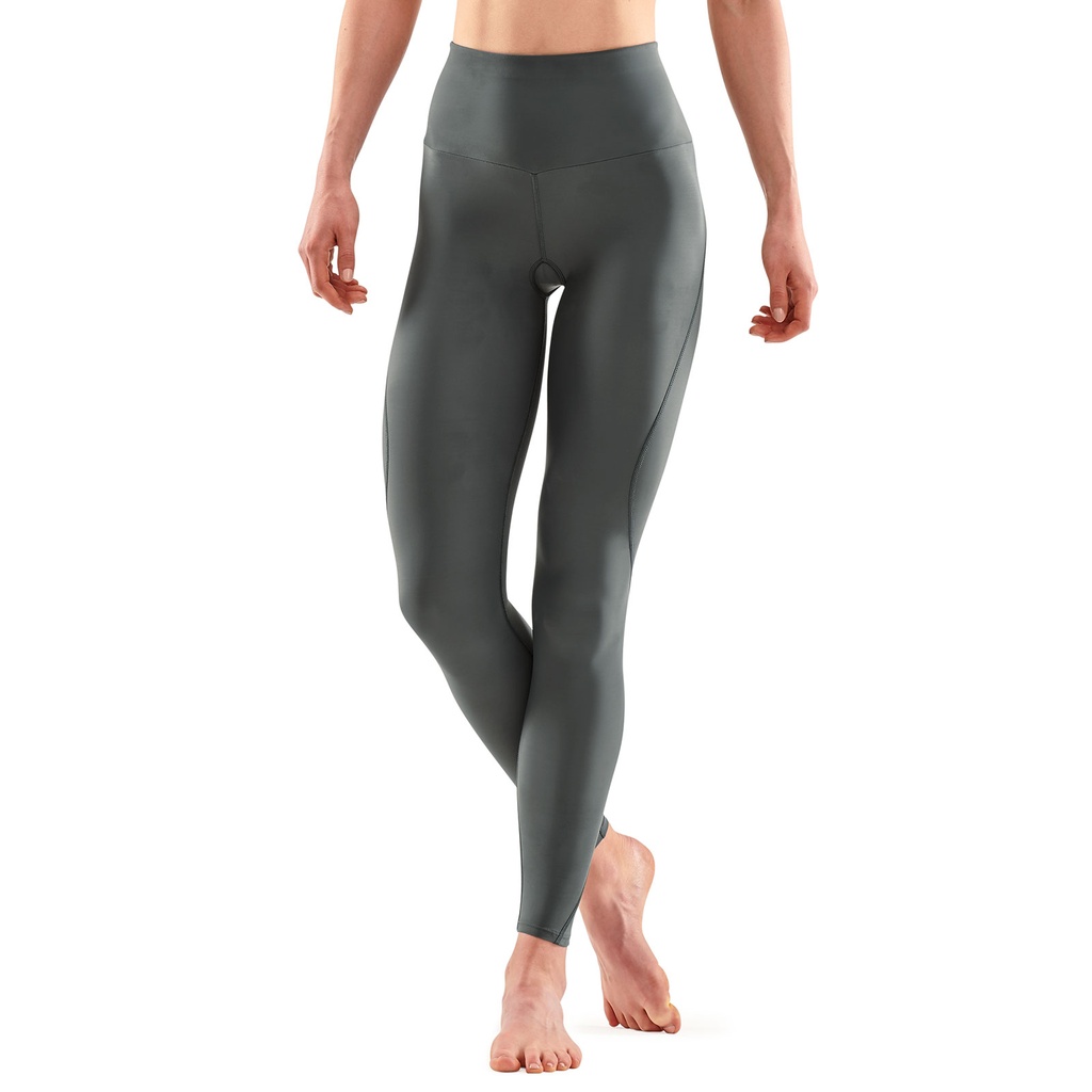 SKINS SERIES-3 WOMEN'S TRAVEL AND RECOVERY LONG TIGHTS CHARCOAL