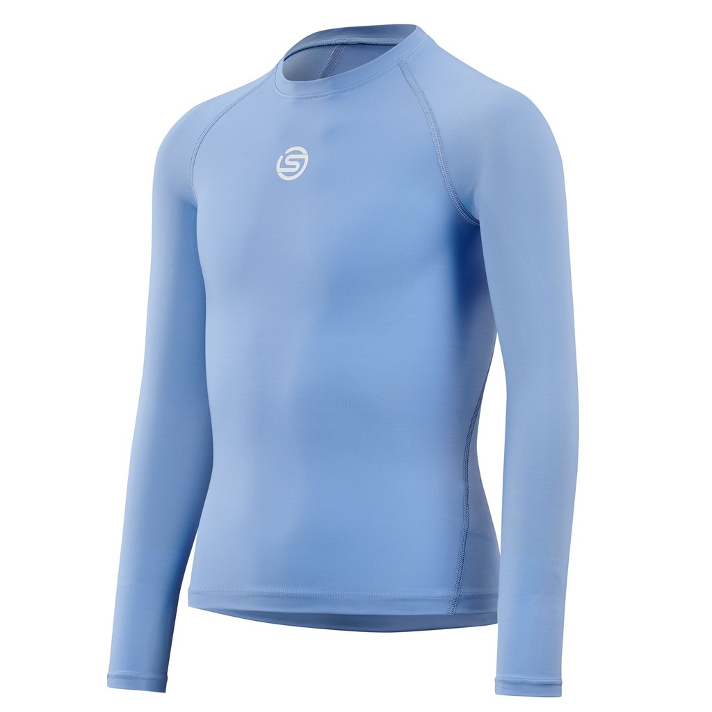 SKINS SERIES-1 YOUTH LONG SLEEVE TOP SKY BLUE