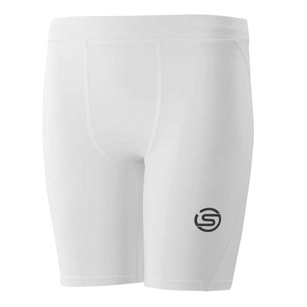 SKINS SERIES-1 YOUTH HALF TIGHTS WHITE