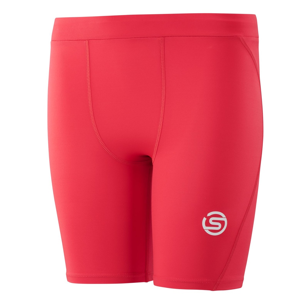 SKINS SERIES-1 YOUTH HALF TIGHTS RED