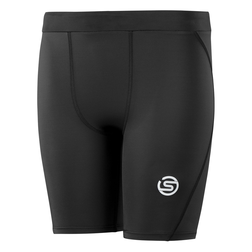 SKINS SERIES-1 YOUTH HALF TIGHTS BLACK