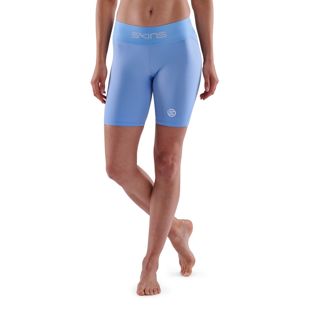 SKINS SERIES-1 WOMEN'S HALF TIGHTS SKY BLUE