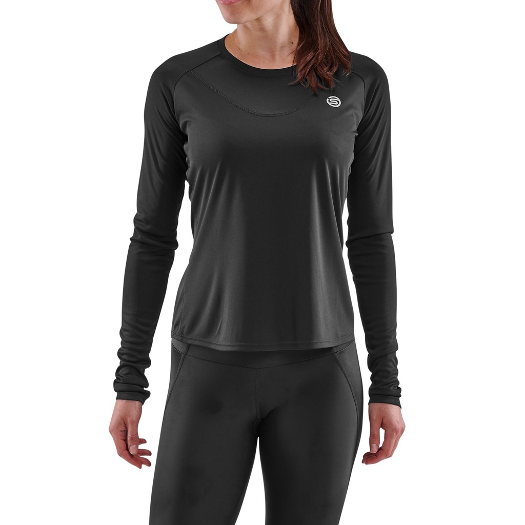 SKINS SERIES-3 WOMEN'S LONG SLEEVE TOP BLACK