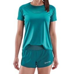 [ST40754550535] SKINS SERIES-3 WOMEN'S SHORT SLEEVE TOP TEAL