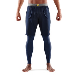 [SF00500399121] SKINS SERIES-5 MEN'S TRAVEL AND RECOVERY LONG TIGHTS BATTLESHIP